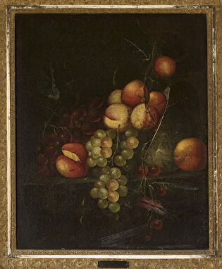 Still life – apples and grapes