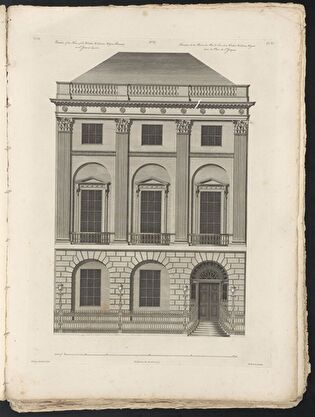 Front Façade of the House of Sir Watkin Williams Wynn, Baronet, in St James's Square in London